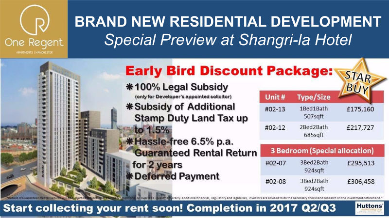 1 Regent Manchester property expo in S'pore