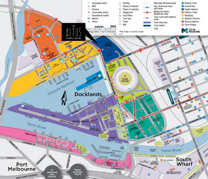 The Altus location map