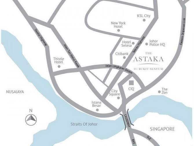 The Astaka Location Map
