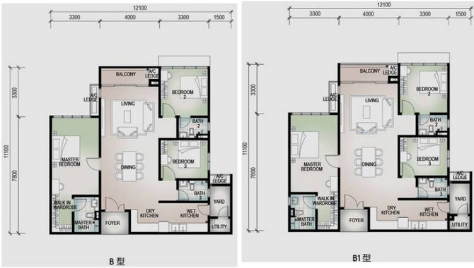 Floor plan B