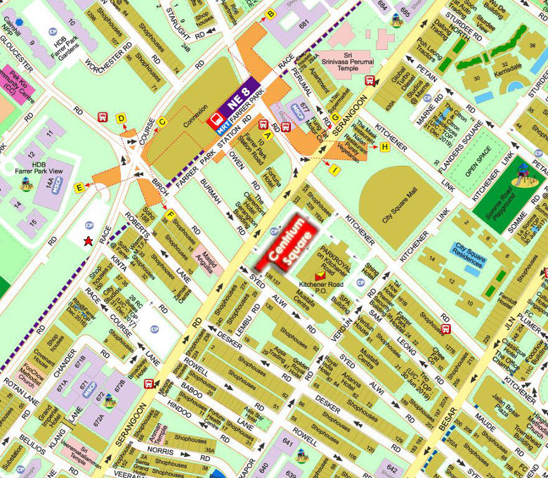 centrium square location map