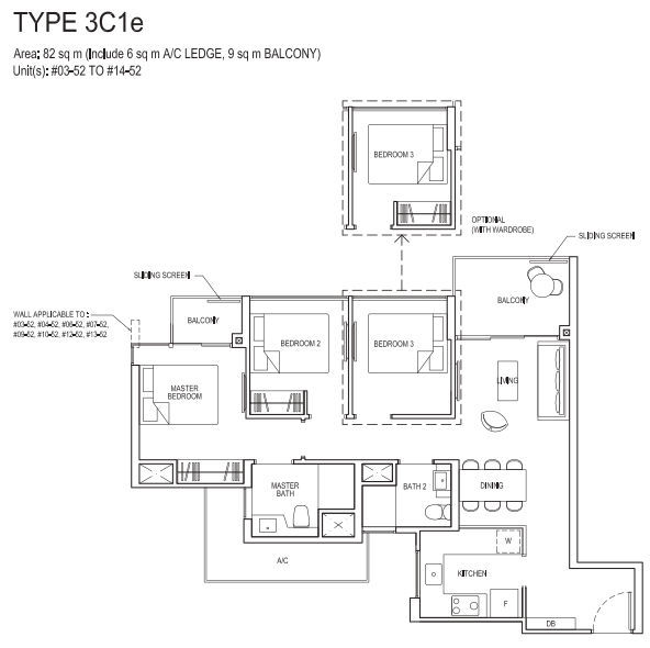 3 bedroom deluxe 3C1e