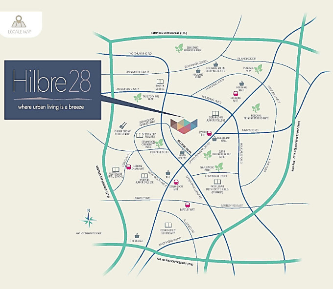 Hilbre28 @ Hillside Drive location map