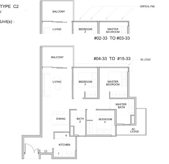 3 bedroom Type C2