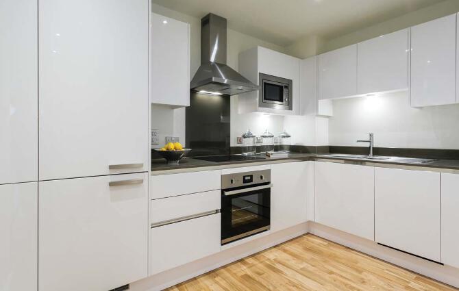 Marine Wharf East apartment's kitchen