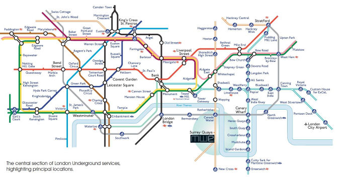 london tube map