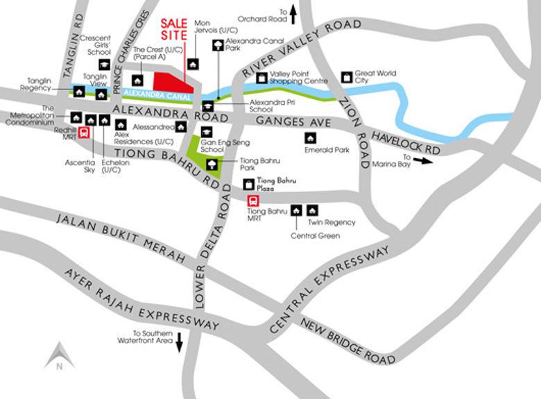 location map of Principal Garden