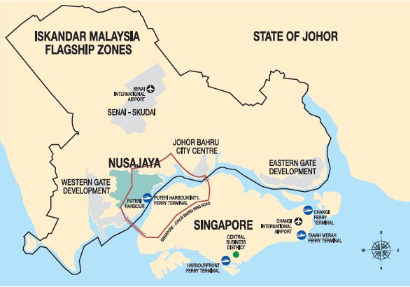 Nusajaya Location Map