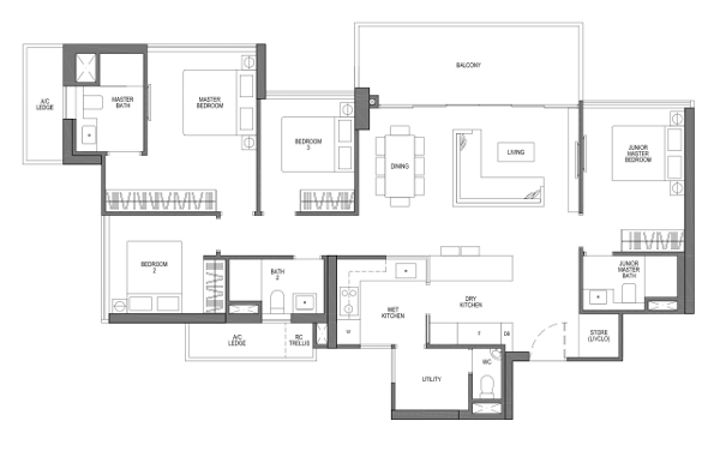4 bedroom VISTA