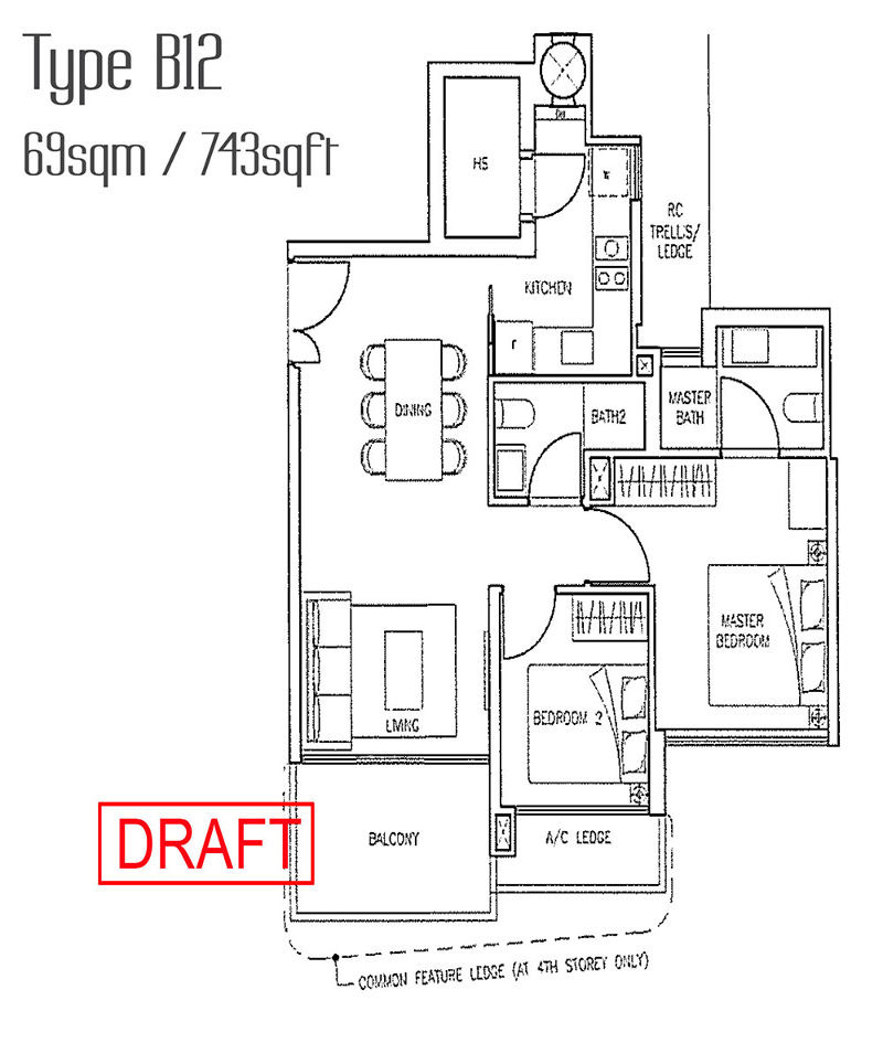 Stars of Kovan type b12 floor plan