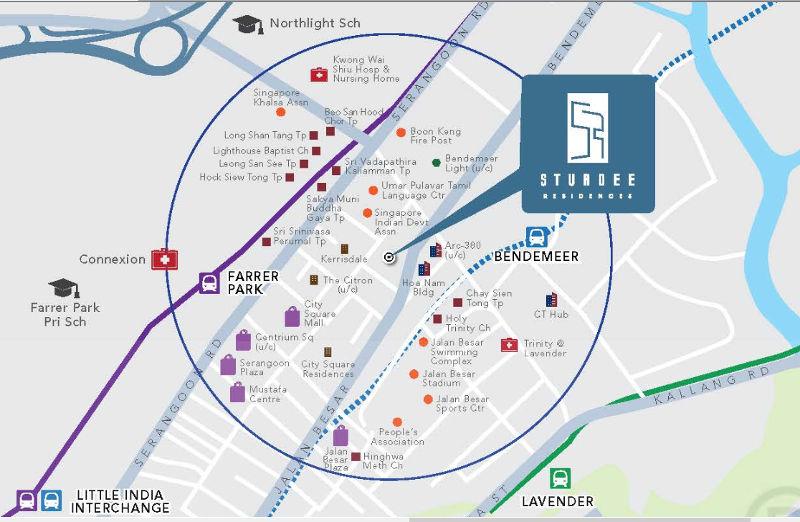 Sturdee Residences condo map