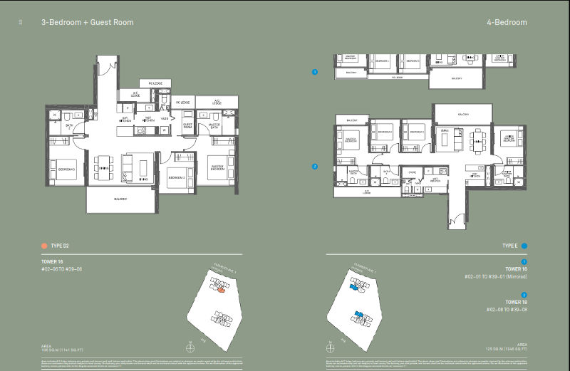 The Clement Canopy 3 Bedrm D2 and 4 Bedroom E1