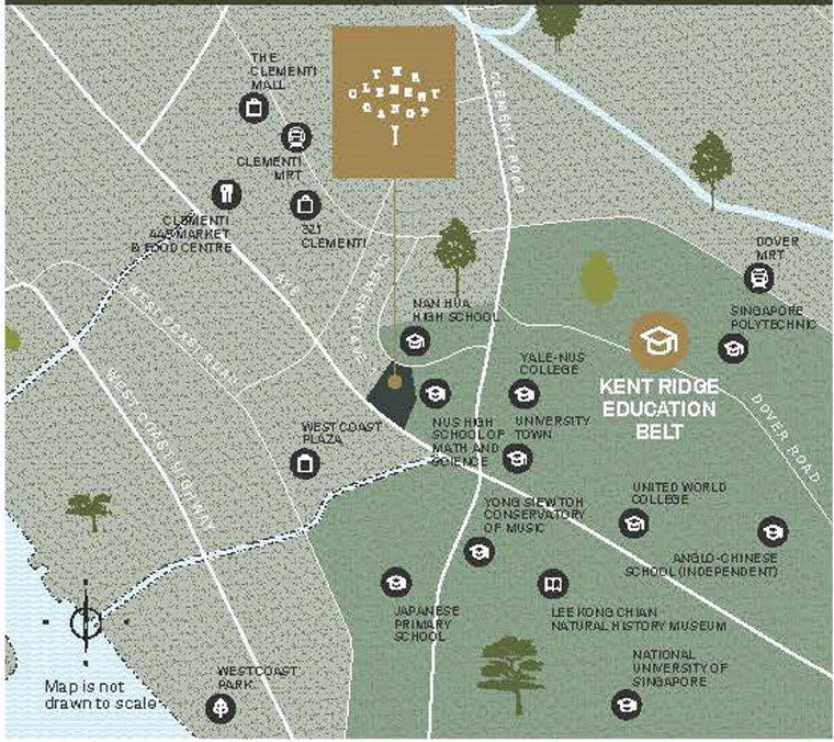 The Clement Canopy location map