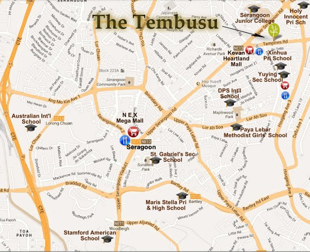 The Tembusu location map