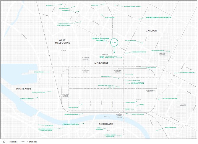 victoria one melbourne location map