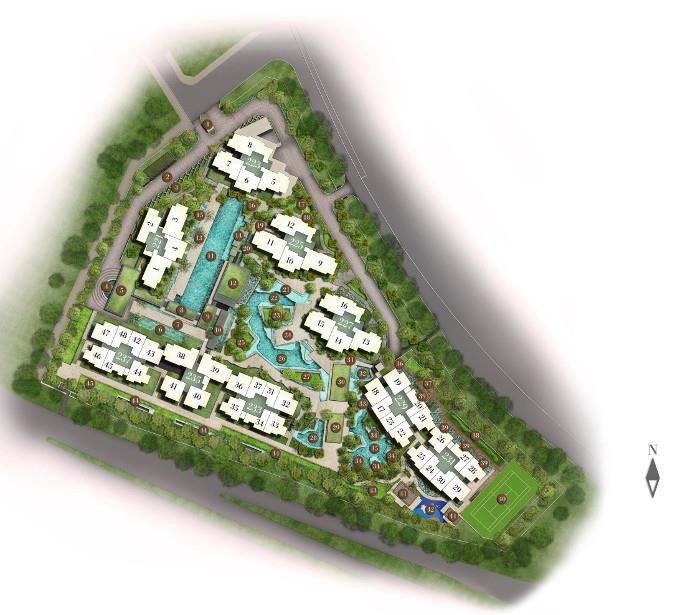 Botanique at Bartley site plan