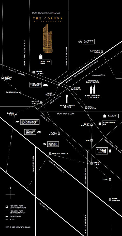 the colony by infinitum location map