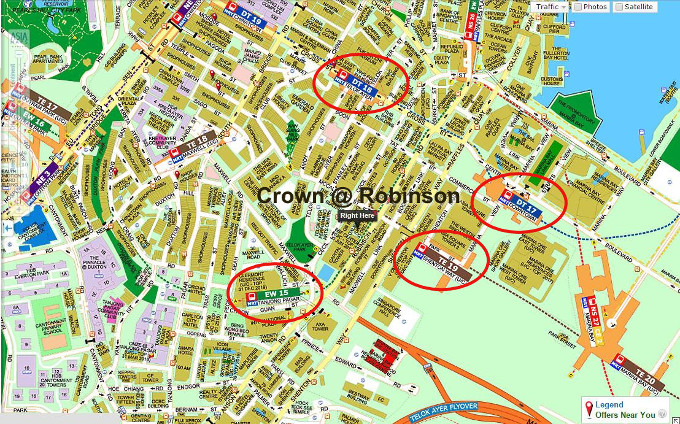 crown robinson location map