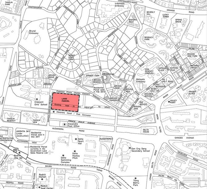 the crest location map