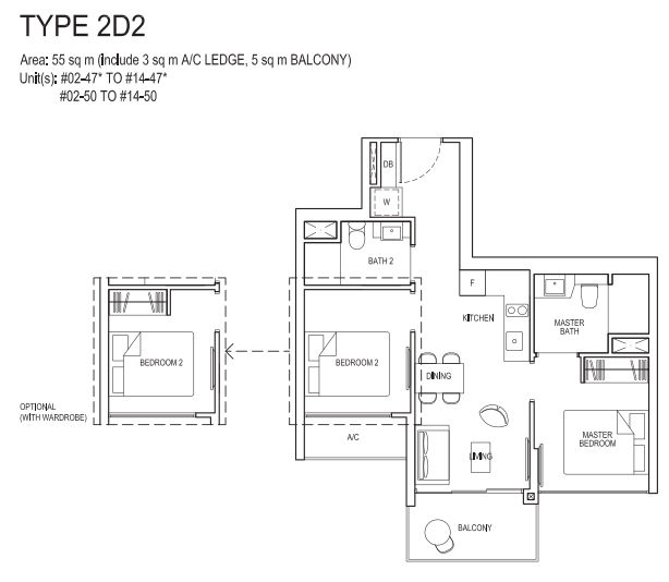 2 bedroom deluxe 2D2