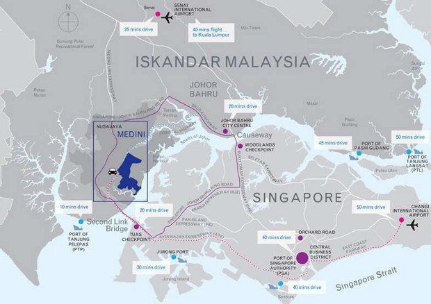 Medini location map