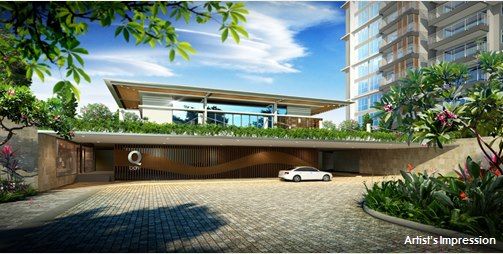 Qbay Residences Grand Entrance