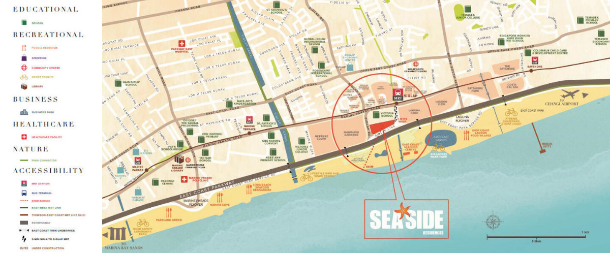 seaside-residences neighborhood map