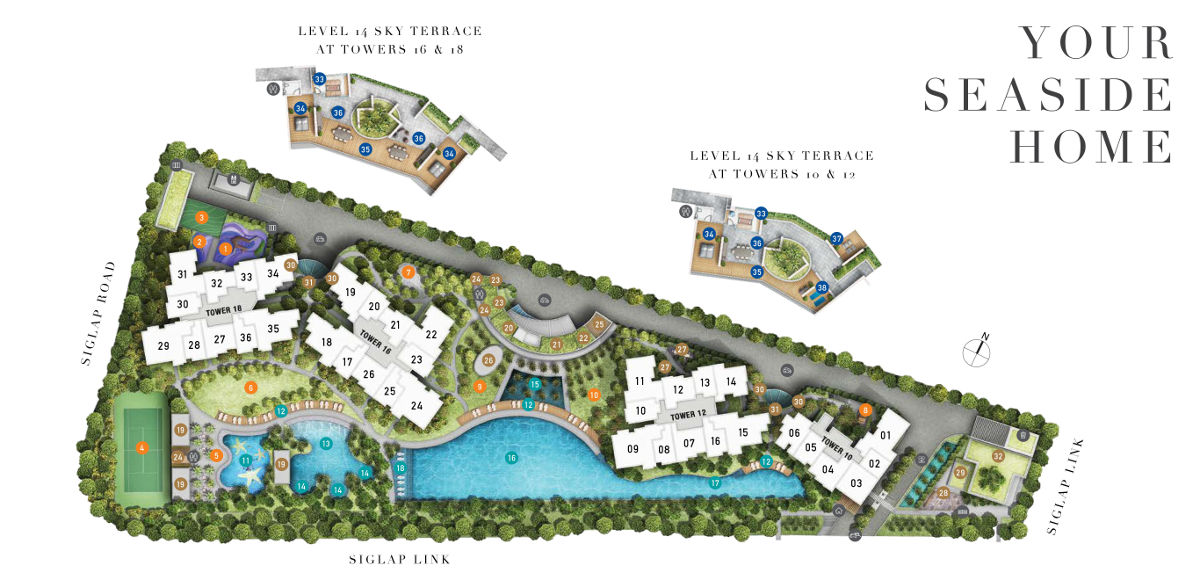 Seaside Residences site plan