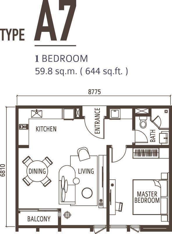 1 Bedroom Type A7