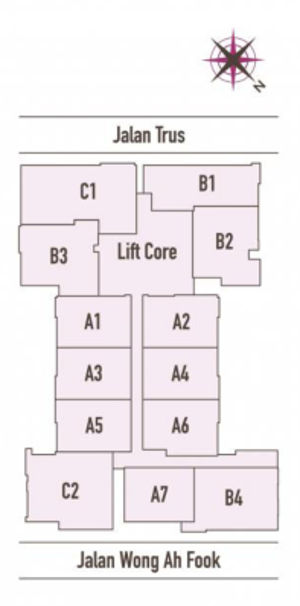 Suasana floor layout plan