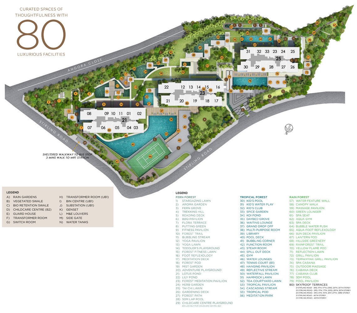 Stirling Residences siteplan