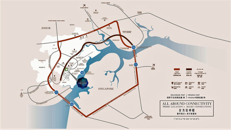 Viridea Medini Lakeside location map